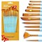Art Painting Brush Set Assorted 12 Pieces for Acrylic, Watercolor, Gouache, and Hobby Painting